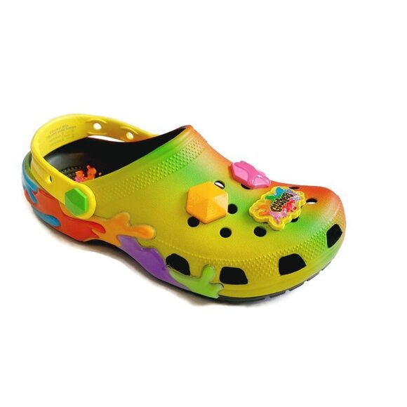 CROCS Shoes - CROCS Big Kid Size J4 Womens 6 Gushers Slip On Classic Clogs K Shoes Multi Color